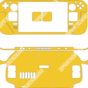 Steam deck custom vinyl skin - Yellow